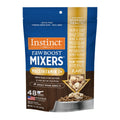 Instinct raw boost mixers package for dogs on a white background