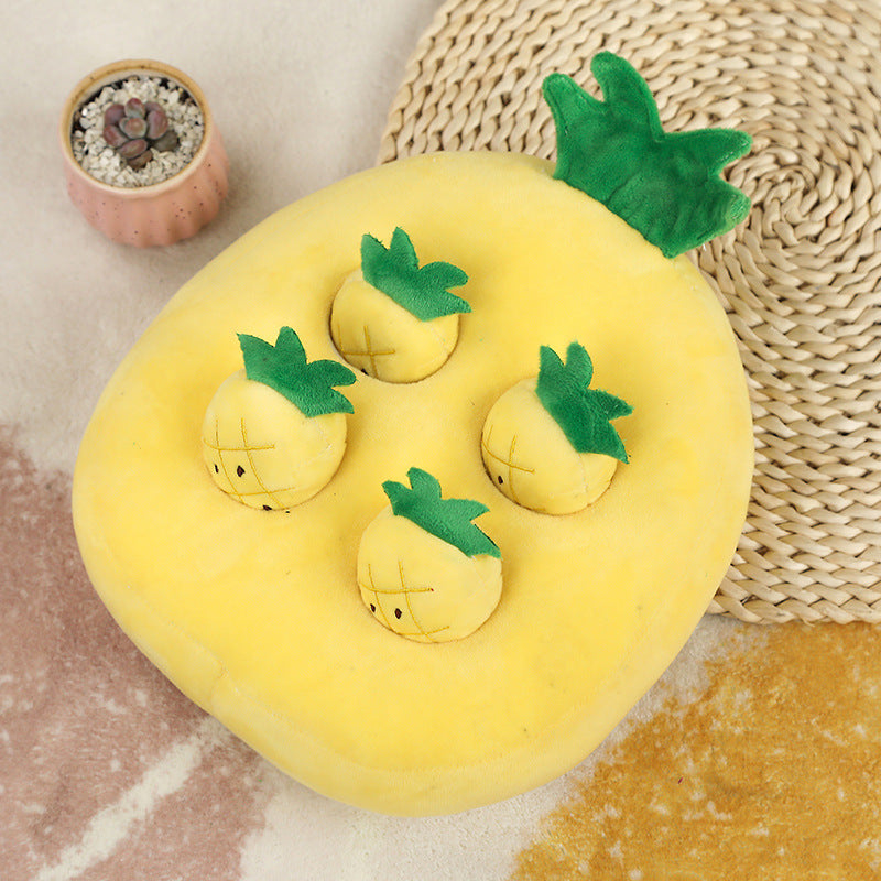 Vegetable Pull-Out Plush Snuffle Toy for Dogs & Cats — PP Cotton, Crystal Velvet (22cm & 32cm)