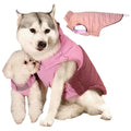 Furmate Reversible Waterproof Dog Jacket with Reflective Strip
