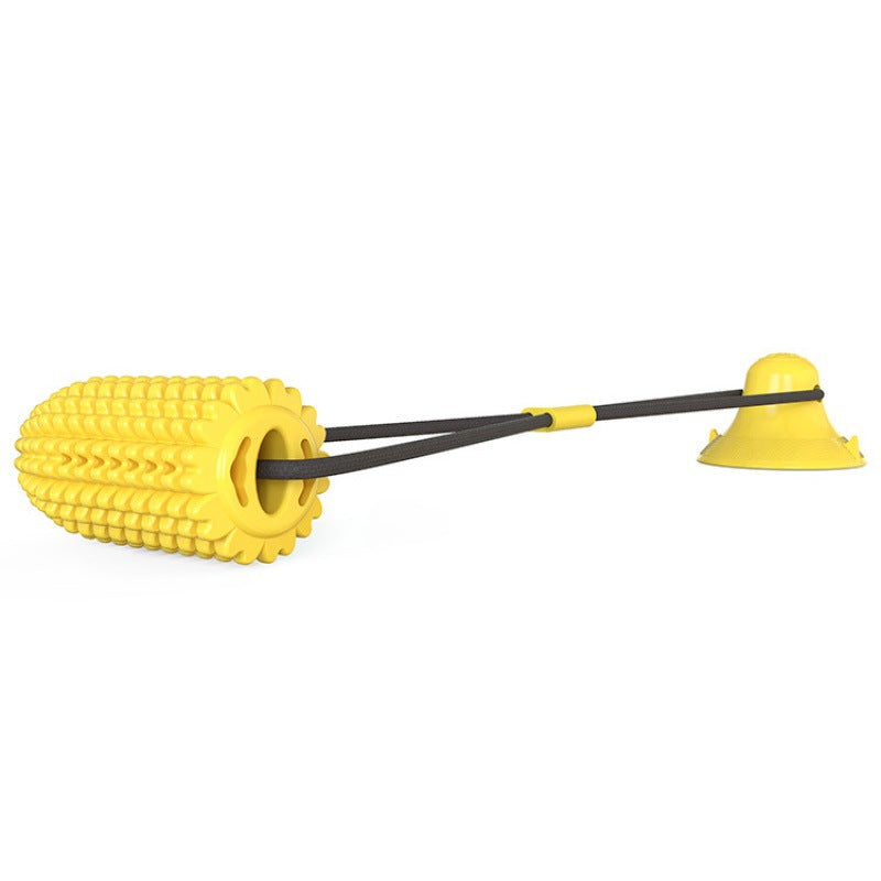 TPR Suction Cup Dog Toy with Squeaker & Water Float