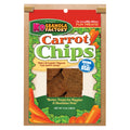 Package of Granola Factory Carrot Chips dog treats with carrots and green leaves on a white background