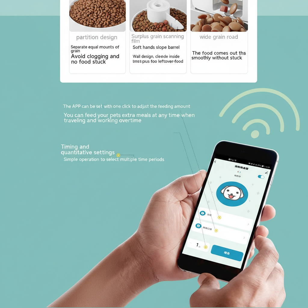 6L Automatic Pet Feeder with App, Video & Camera Options