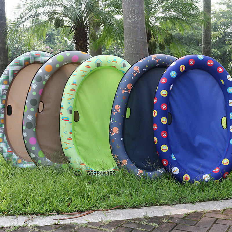 Inflatable Dog Pool Float – Portable Pet Swimming Raft