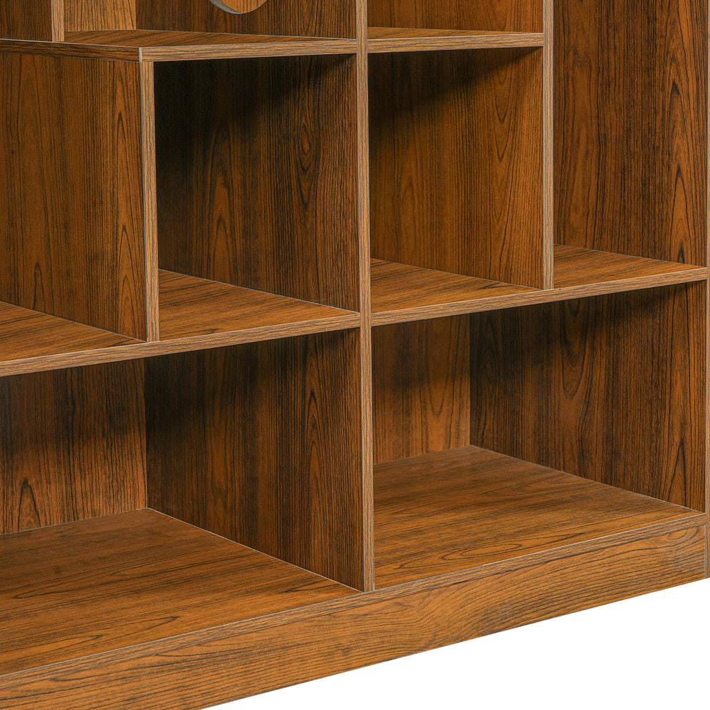 2-in-1 Cat House Bookshelf & Display Cabinet