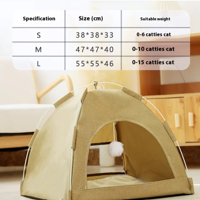 Breathable Pet Tent for Cats & Dogs – Cozy Indoor & Outdoor Nest