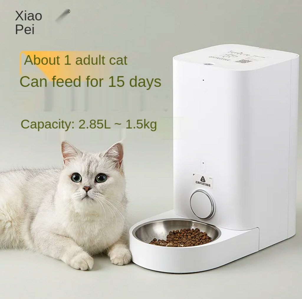 Smart Automatic Pet Feeder with Stainless Steel Bowl