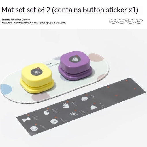 Pet Communication Buttons & Mat Options for Dogs & Cats