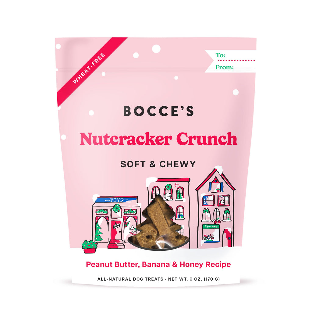 Bocce's Bakery Nutcracker Crunch Soft & Chewy Christmas Dog Treats (6oz)