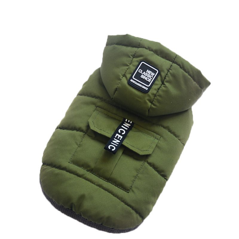 Thickened Polyester Dog Winter Vest in European Style