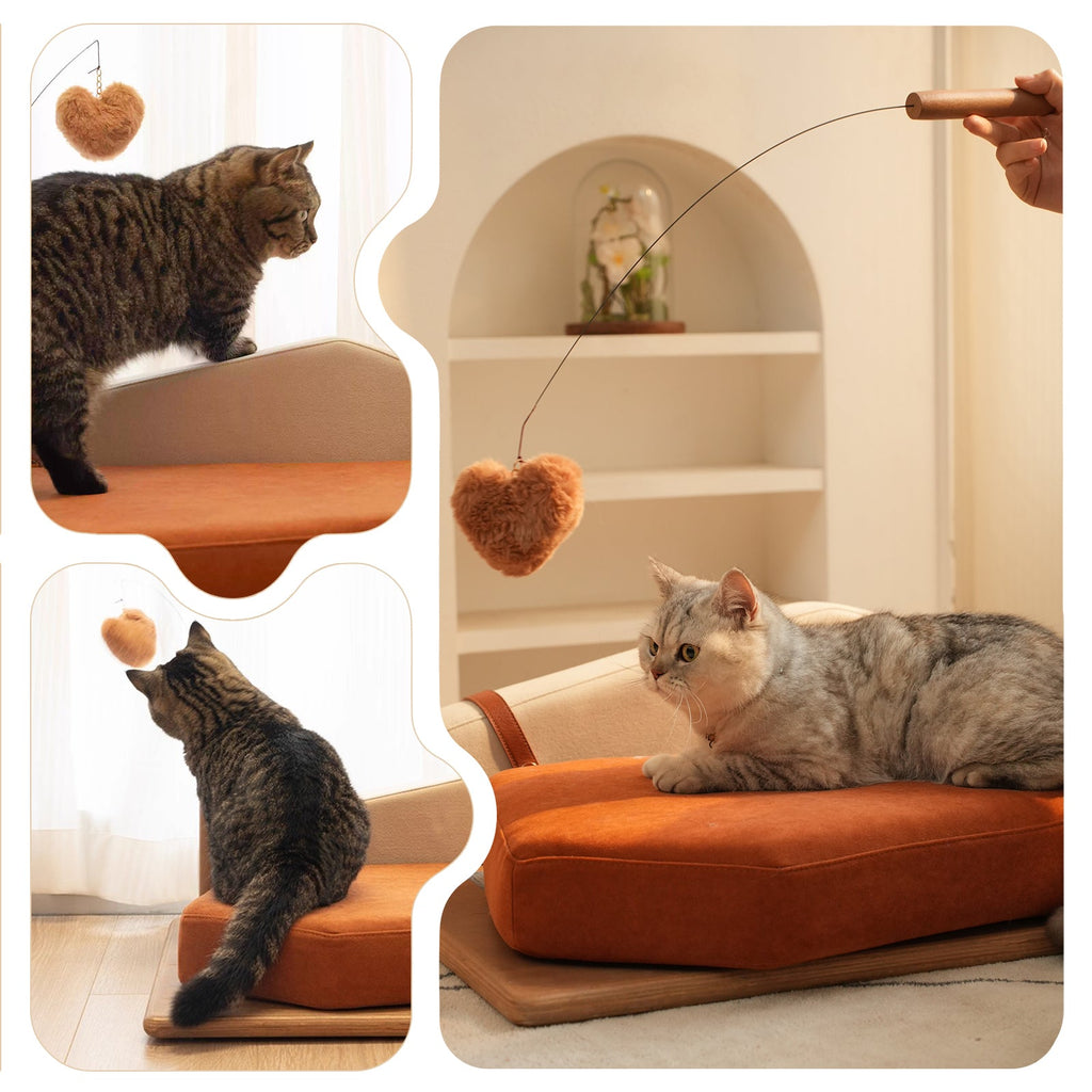 Oak Veneer Wooden Pet Bed – Furniture-Grade