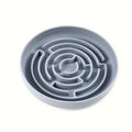 Gray maze feeder on a white background