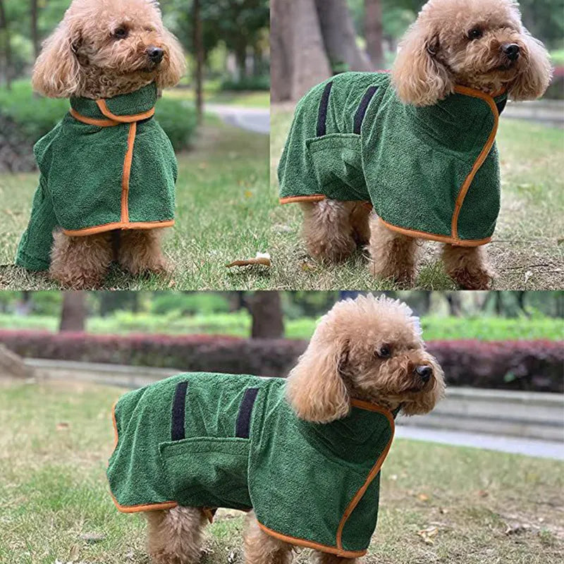 Pet Bathrobe & Fast-Drying Microfiber Towel