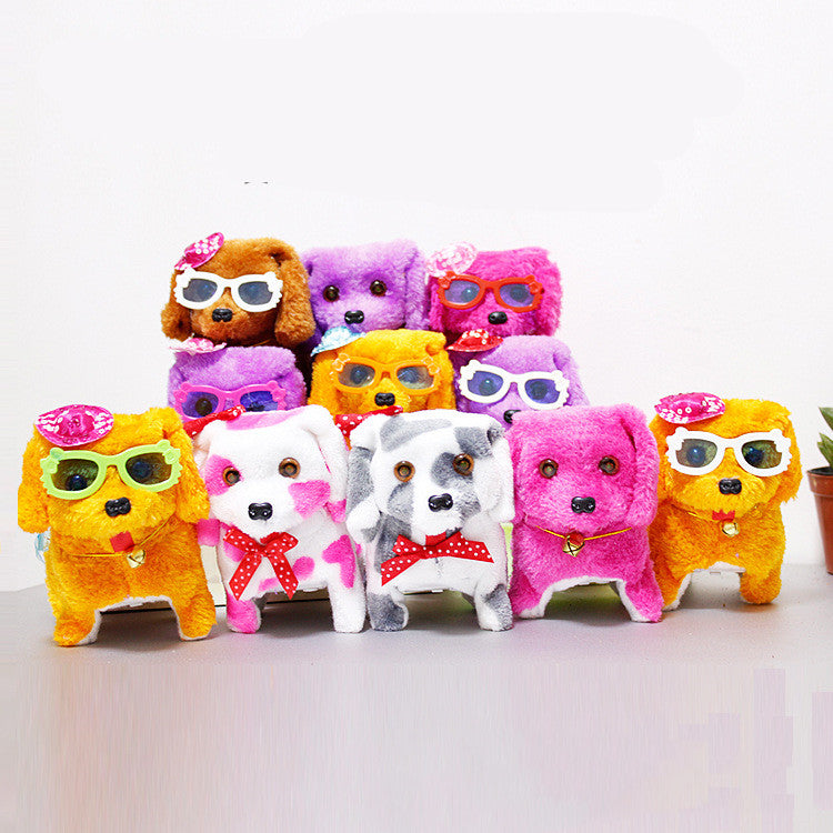 Electric Musical Plush Dog Toy with Sound & Walking Movement
