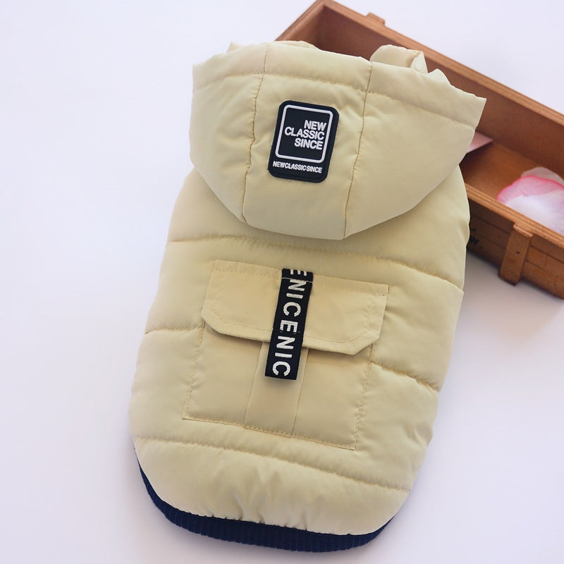 Thickened Polyester Dog Winter Vest in European Style