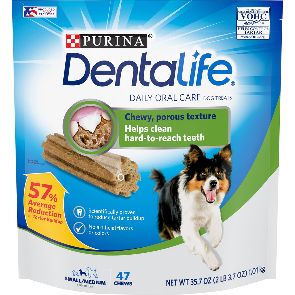 Purina DentaLife Daily Dental Chews for Small/Medium Dogs (47 Count)