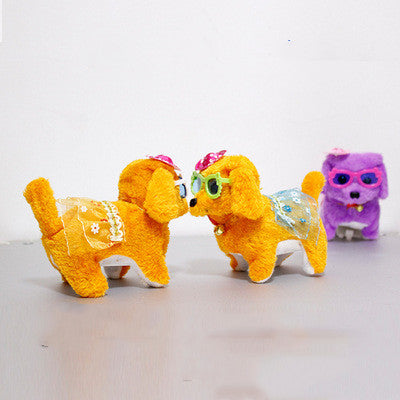 Electric Musical Plush Dog Toy with Sound & Walking Movement