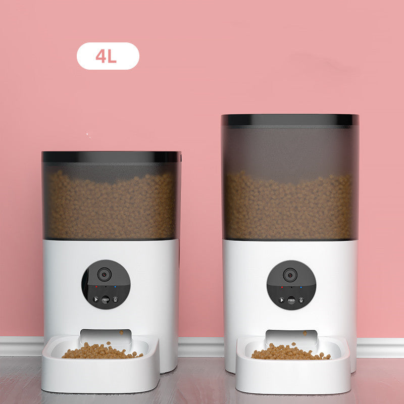 Large Capacity Smart Automatic Pet Feeder – 4L & 6L with Camera Option