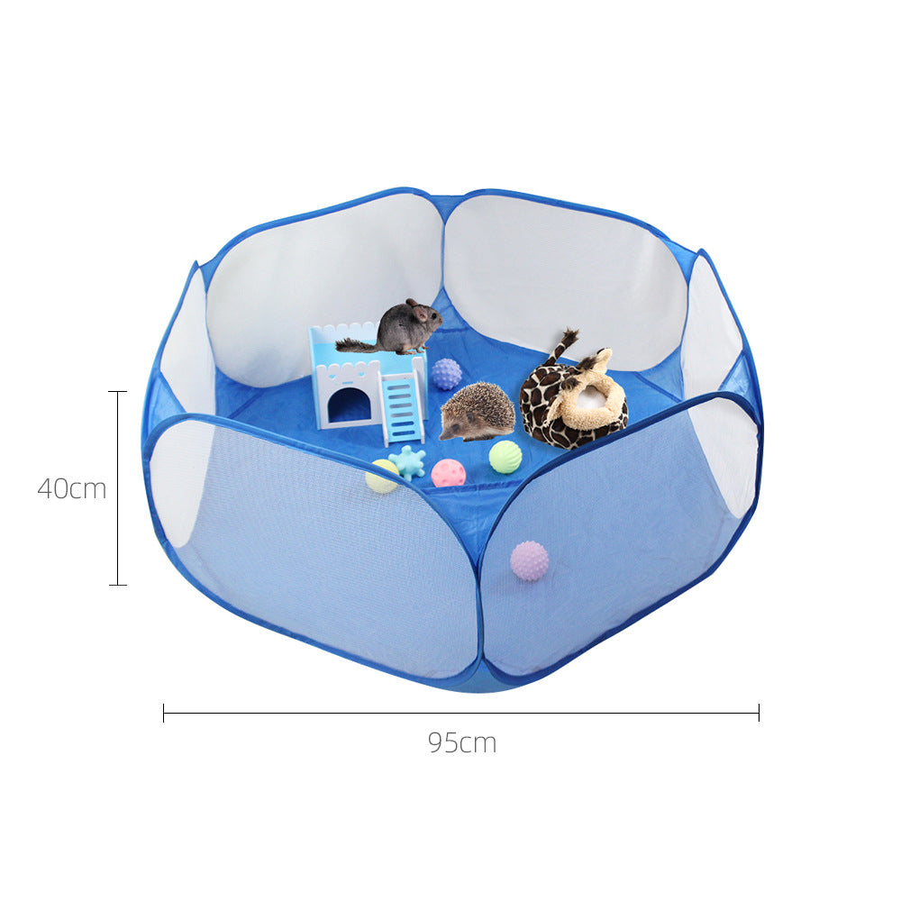 Folding Pop-Up Pet Kennel Tent & Scratch-Resistant Fence