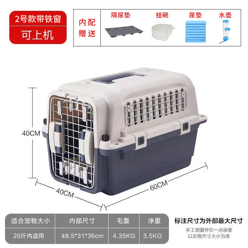 Portable Pet Airline Carrier for Dogs & Cats