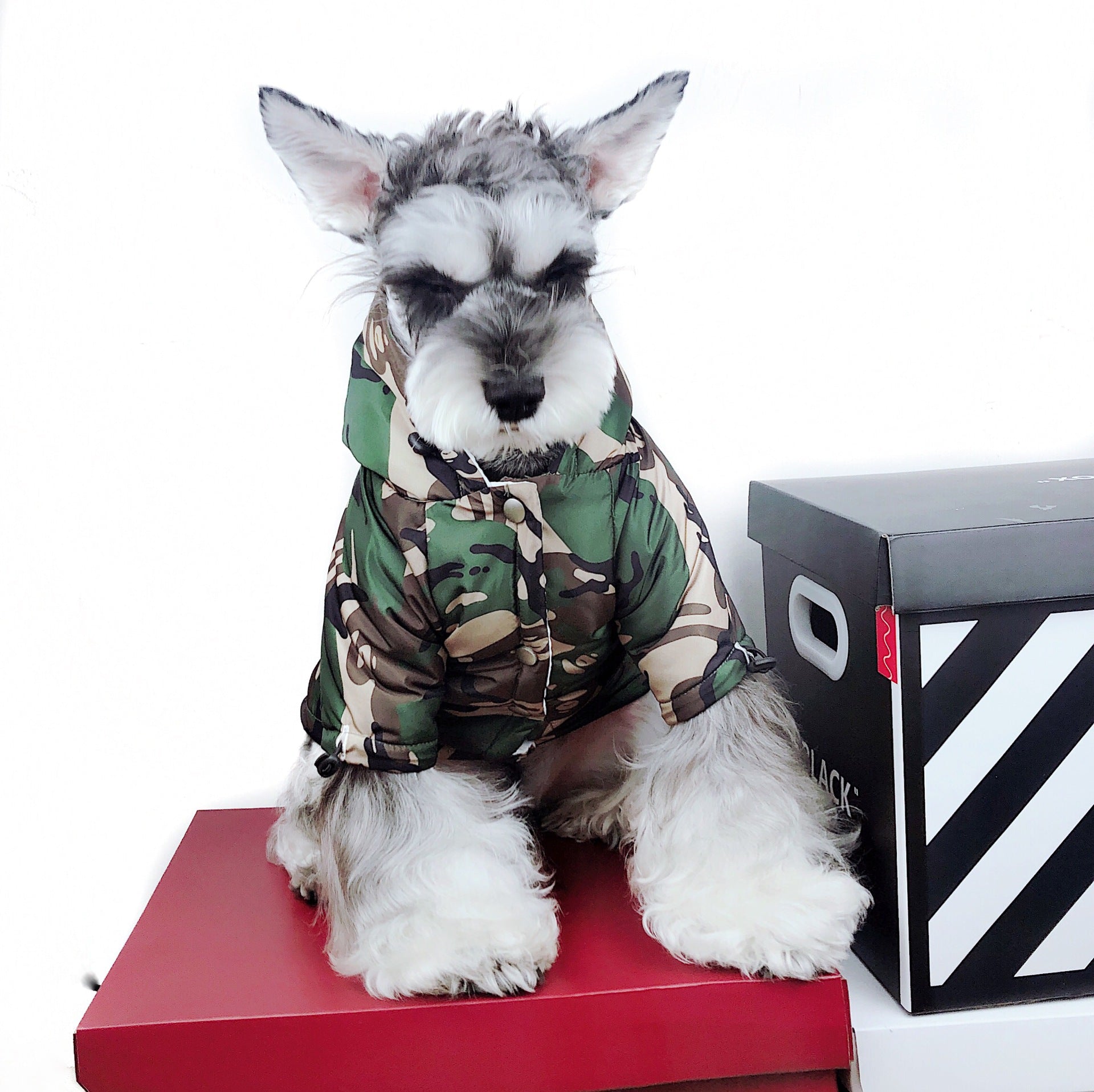 Waterproof Dog Raincoat – Reflective Camouflage Windproof Jacket for Small Dogs