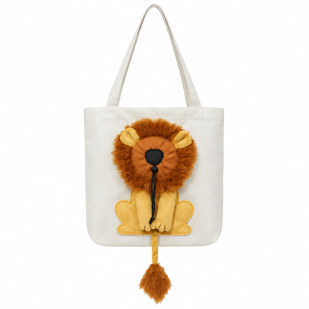 Lion Design Soft Pet Carrier Bag (Breathable, Small & Large)