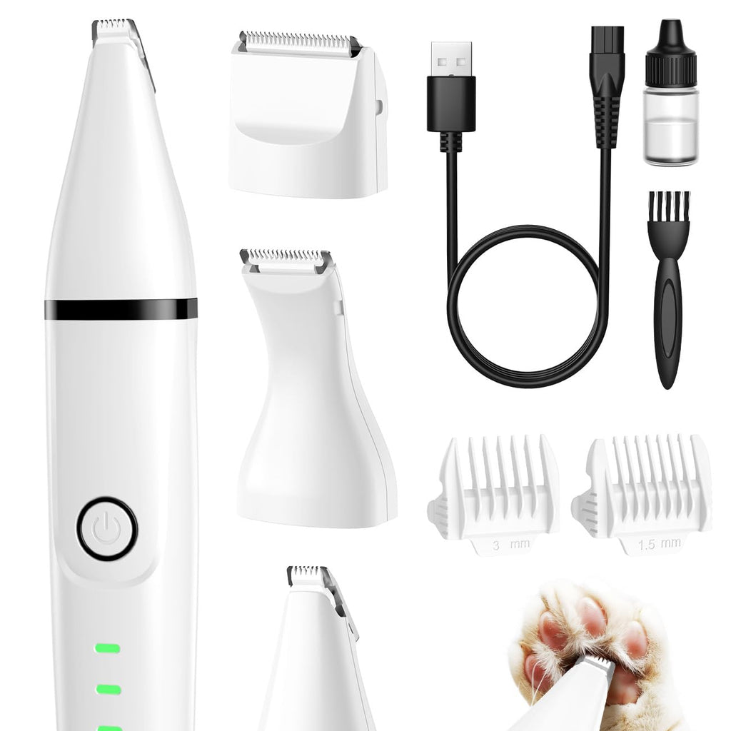 Pet grooming tool set with various attachments and 'oneisall' branding.