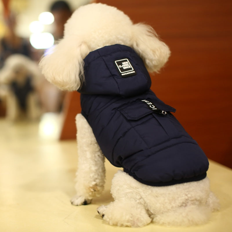 Thickened Polyester Dog Winter Vest in European Style