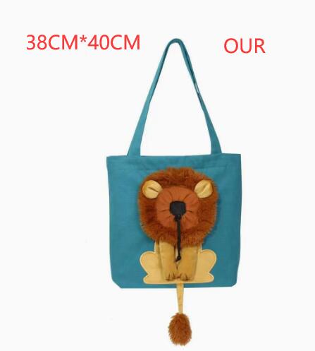 Lion Design Soft Pet Carrier Bag (Breathable, Small & Large)