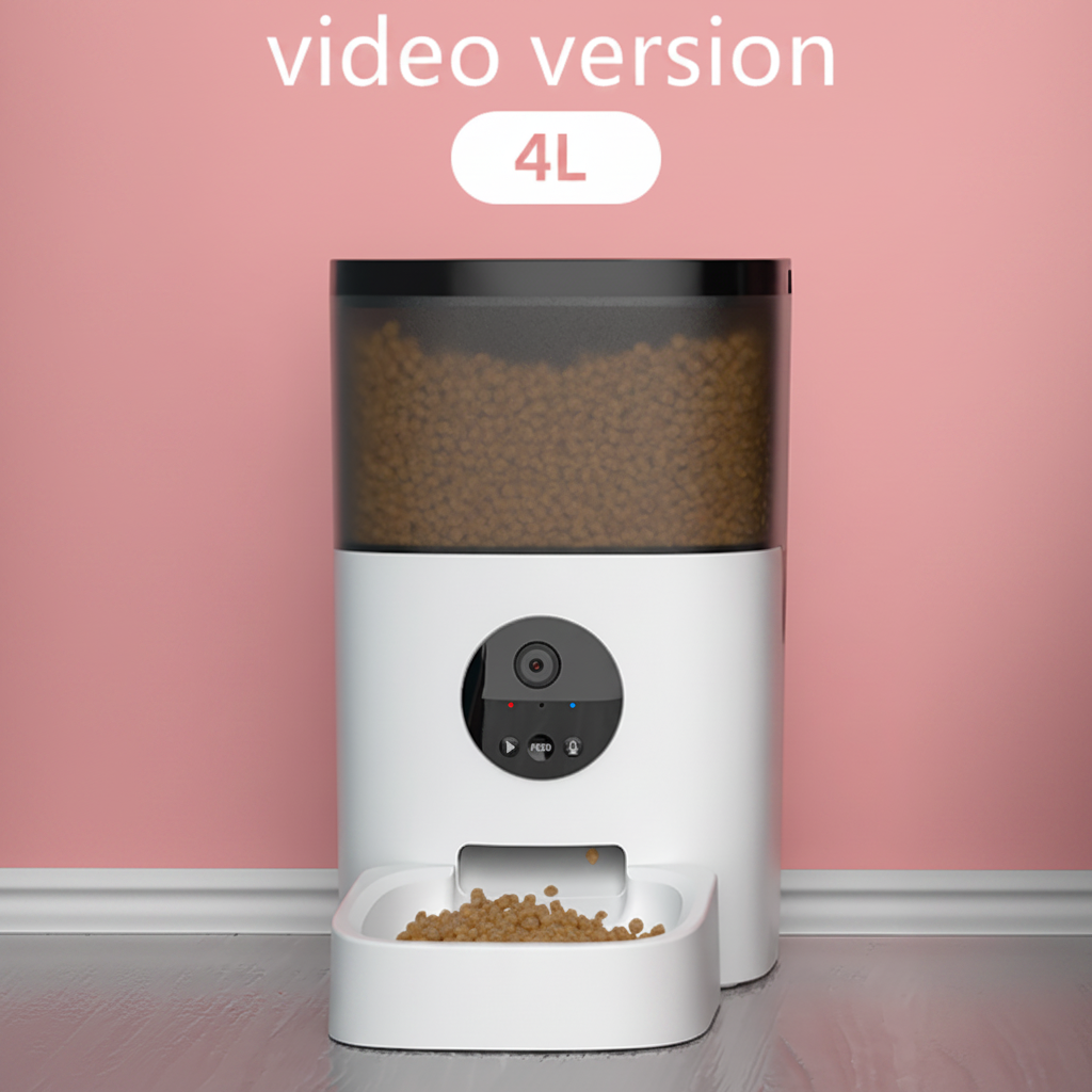 Large Capacity Smart Automatic Pet Feeder – 4L & 6L with Camera Option