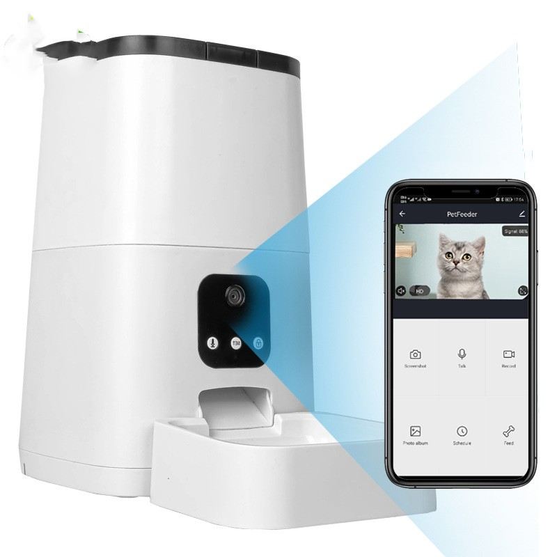 Smart Automatic Pet Feeder with App & Camera Control