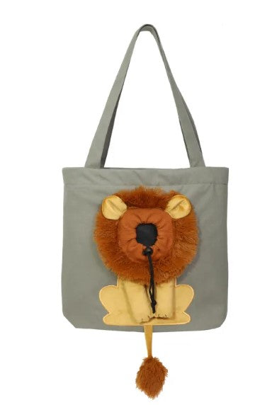 Lion Design Soft Pet Carrier Bag (Breathable, Small & Large)