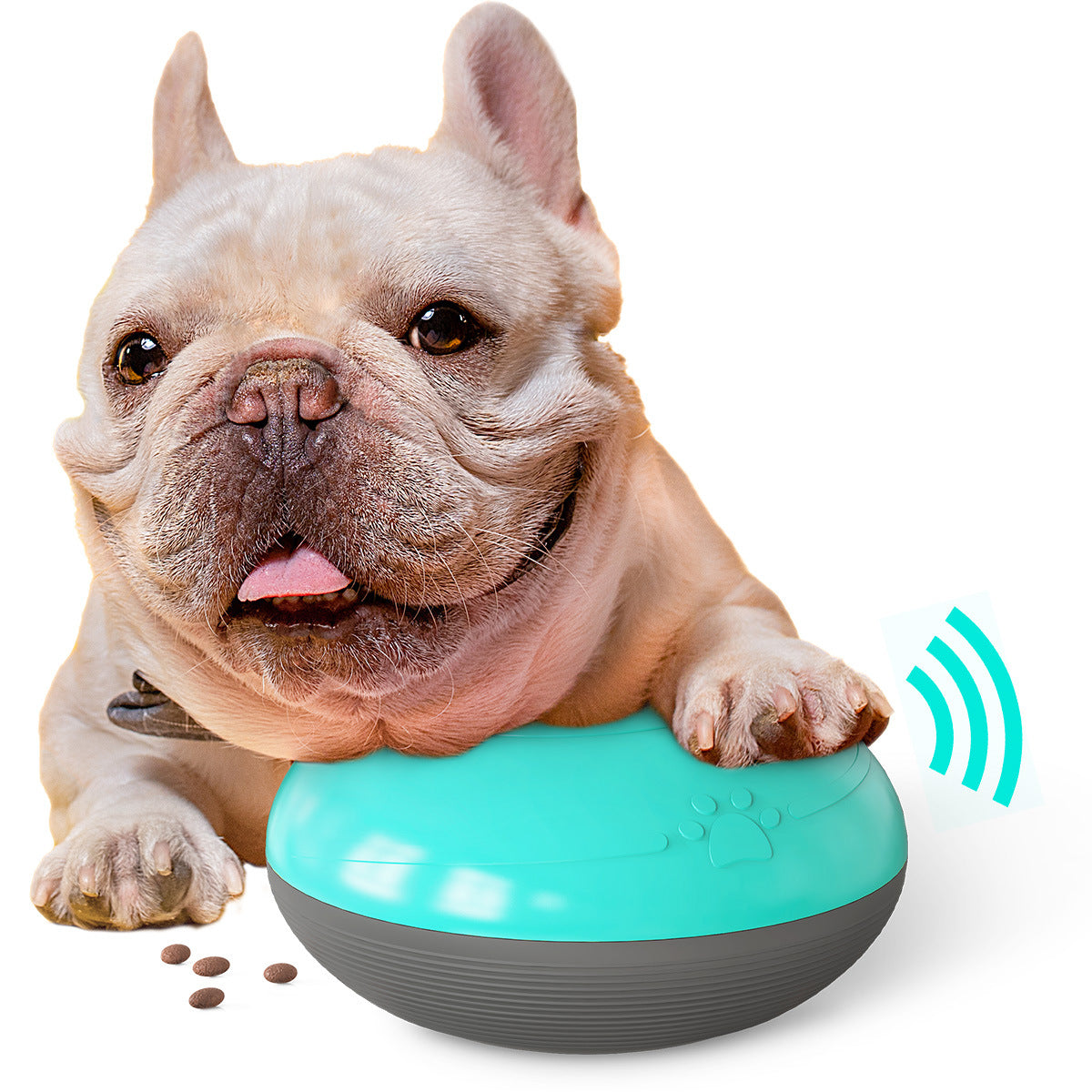 Chew-Resistant Sound Ball & Slow Feeder Toy for Dogs & Cats — 150mm (Yellow, Blue, Green)