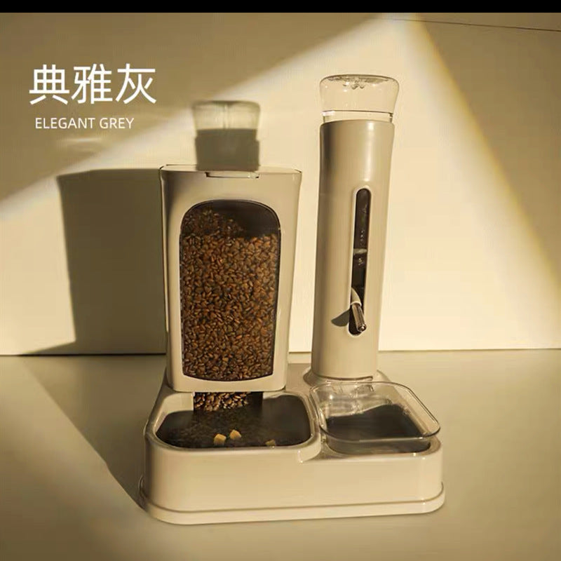 Pet Feeding Station & Water Dispenser for Cats & Dogs