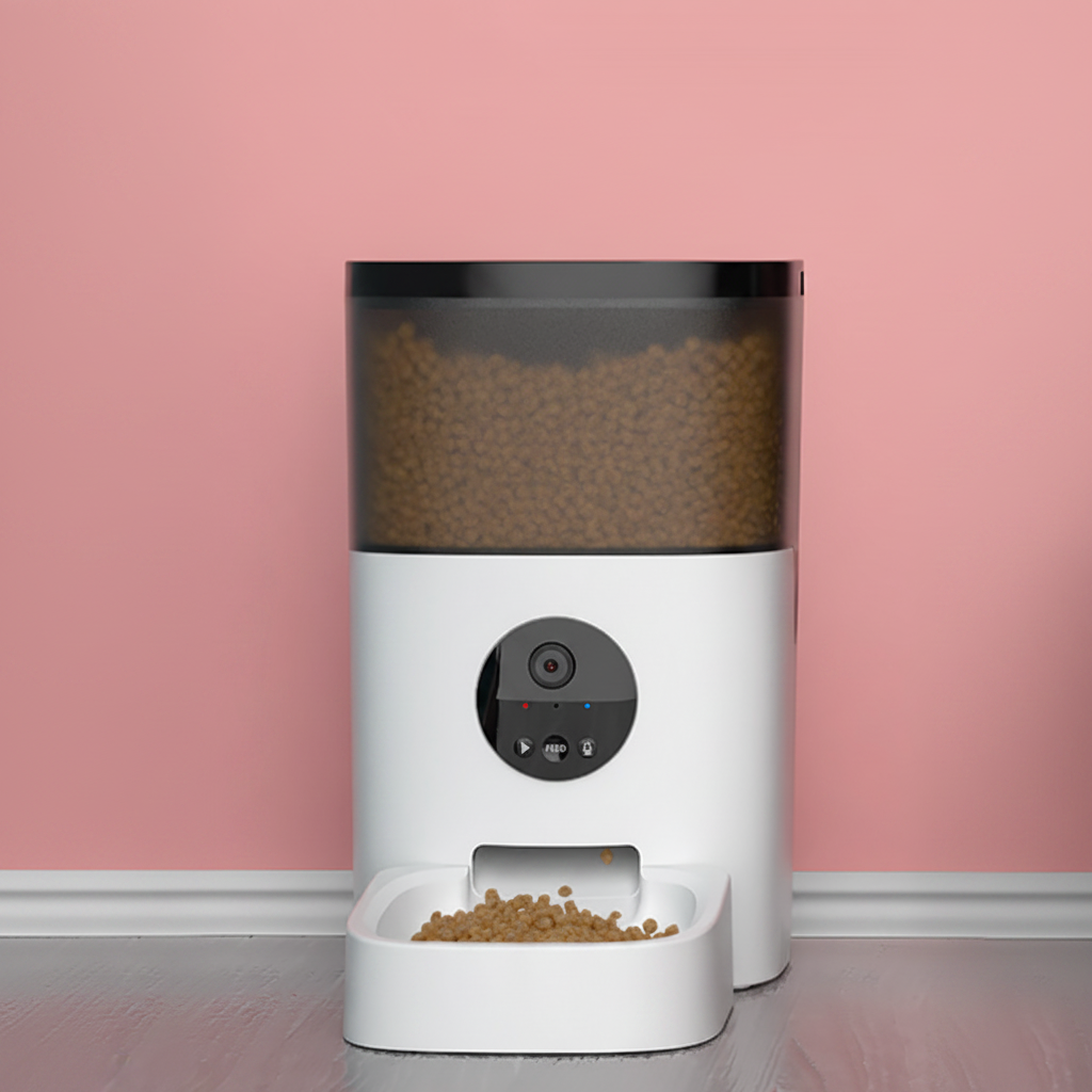 Large Capacity Smart Automatic Pet Feeder – 4L & 6L with Camera Option