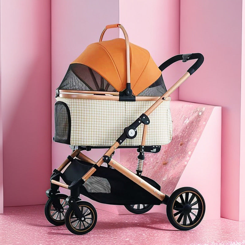 Foldable Medium Pet Stroller for Large Dogs & Pets