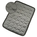 Gray textured mat with a close-up inset showing the pattern