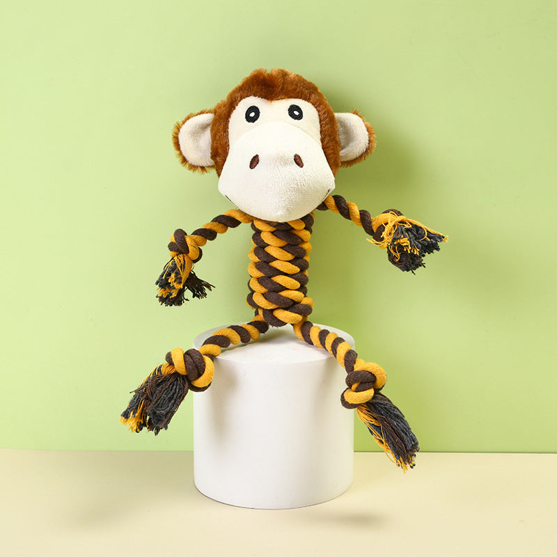 Interactive Plush Squeaky Dog Toy for Chewing & Play