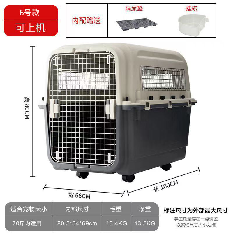 Portable Pet Airline Carrier for Dogs & Cats