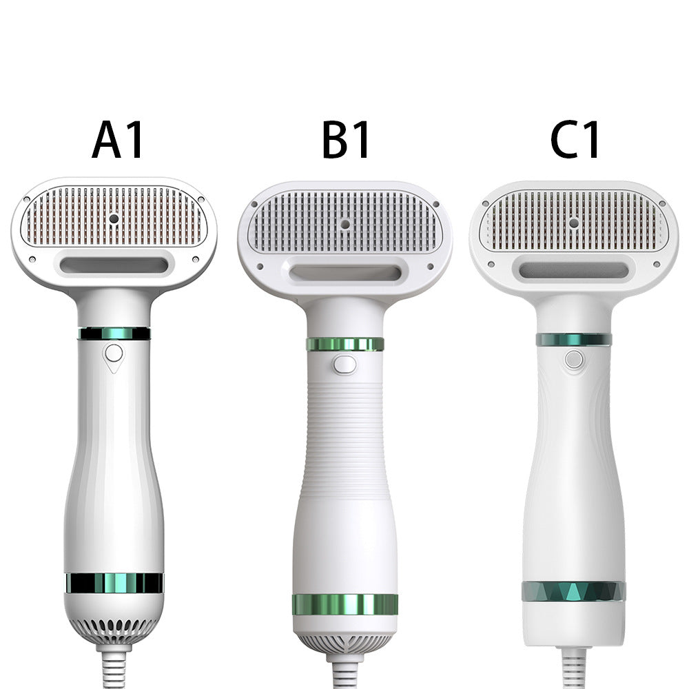 Three white handheld devices with different textured nozzles labeled A1, B1, and C1 on a white background.