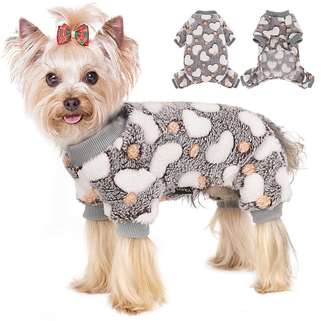Soft Cotton Dog Pajamas — Stretchy, Breathable, Machine Washable (Small Dogs)