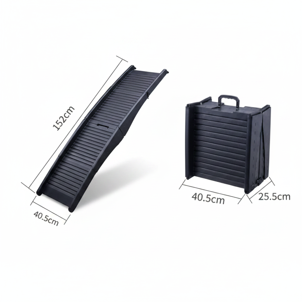 Folding Non-Slip Pet Stairs & Dog Ladder for Cars, Beds & Sofas