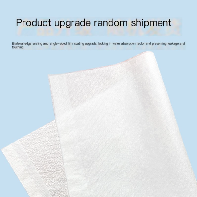 Two white sheets with text on a light blue background