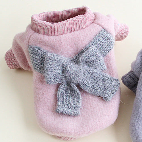 Casual Fleece Dog Sweater for Autumn & Winter