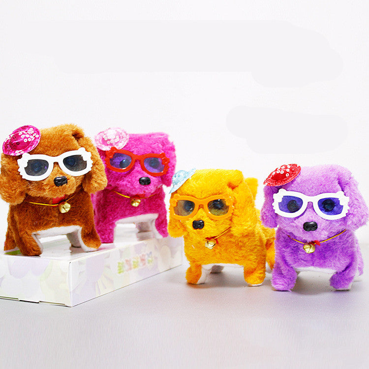 Electric Musical Plush Dog Toy with Sound & Walking Movement