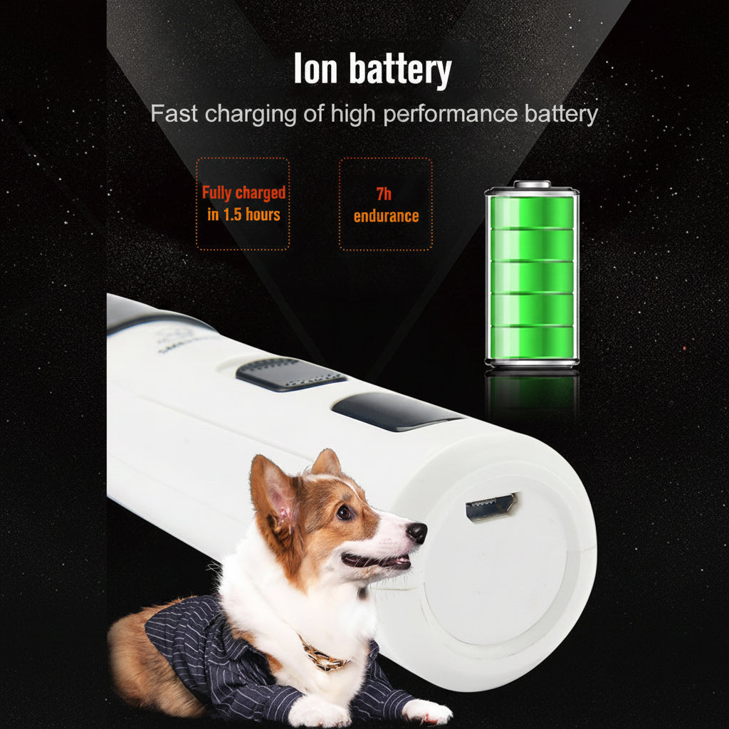 Cordless Pet Nail Grinder – Quiet, Rechargeable & Gentle