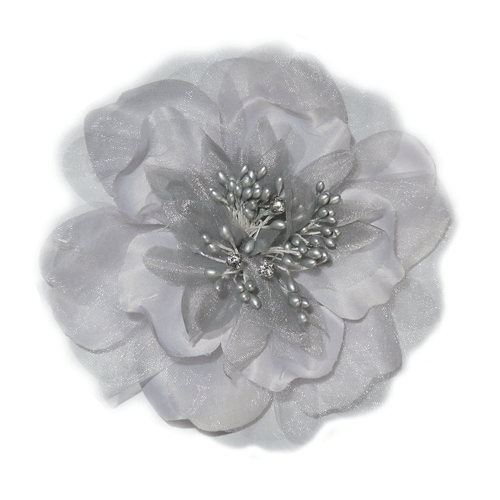Victoria Collar Flower – Silver