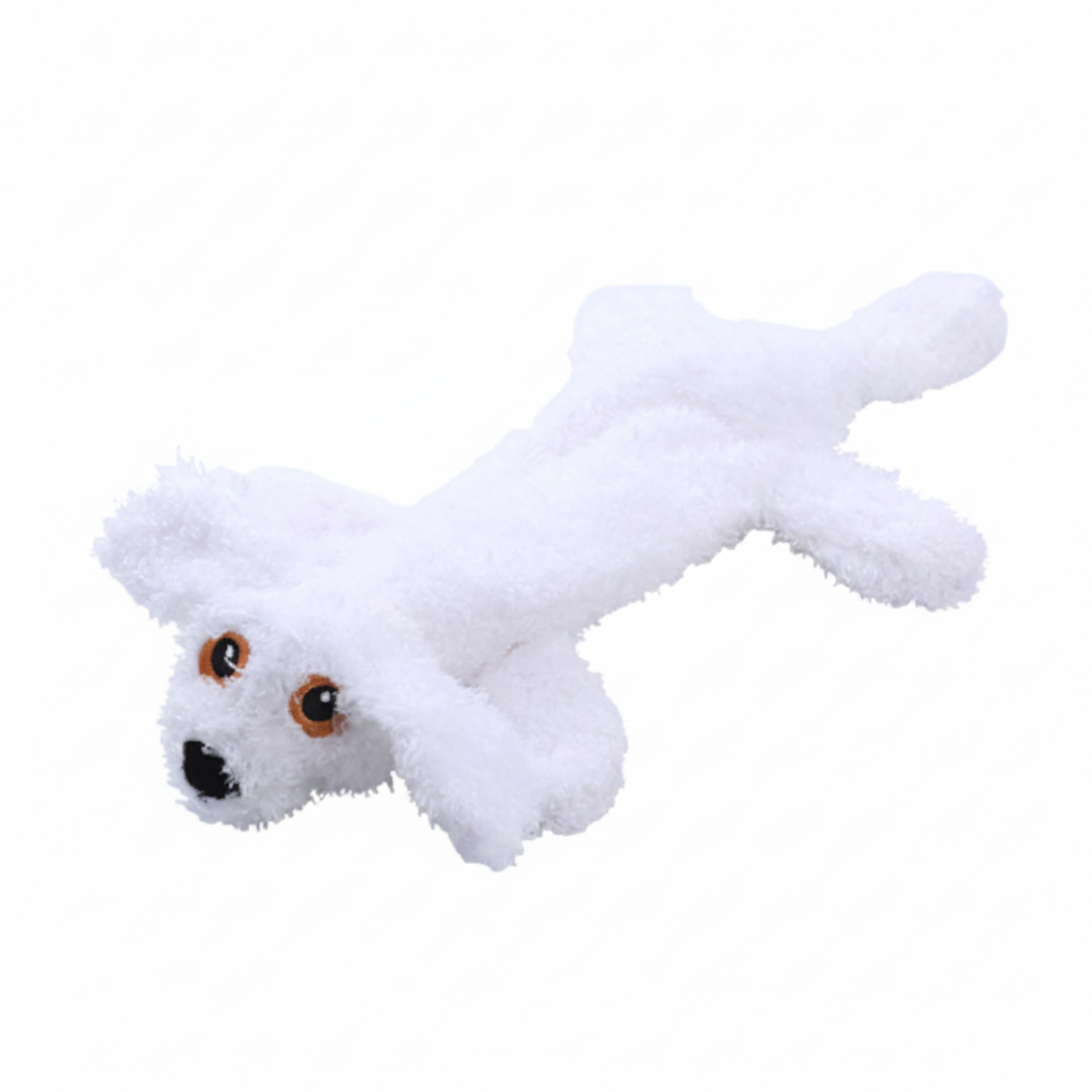 Plush Leather Barking Dog Toy with Sound