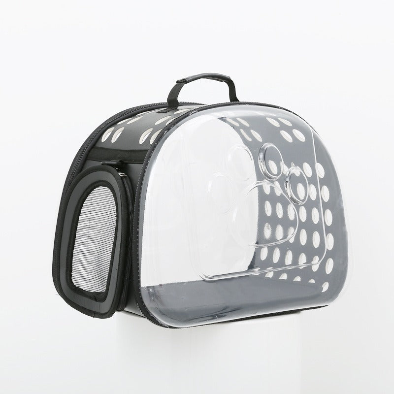Foldable PVC Pet Carrier Bag for Cats & Dogs