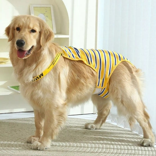 Striped Dog Physiological Pants – Pet Period & Heat Protection Suit