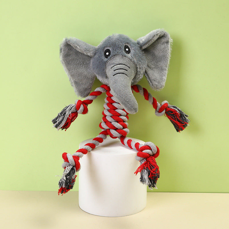 Interactive Plush Squeaky Dog Toy for Chewing & Play